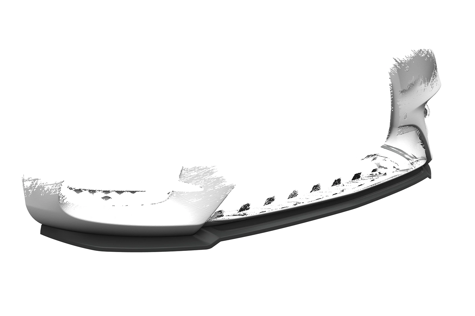 Voorspoiler Mercedes-Benz V-Klasse 447 AMG-Line glans zwart