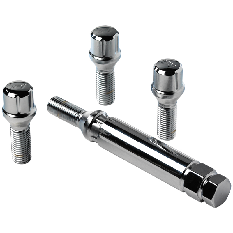 Slotboutenset M14x1.50 - 6-Spline - Konisch (lengte 28mm)