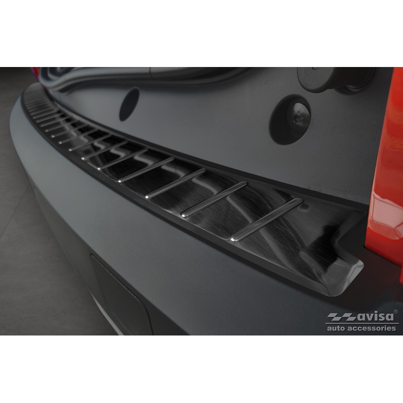 Zwart RVS Achterbumperprotector  Dacia Jogger 2022- 'Ribs'