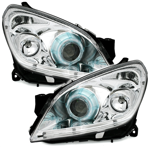 Faros Opel Astra H Dayline Los ojos del Diablo negro