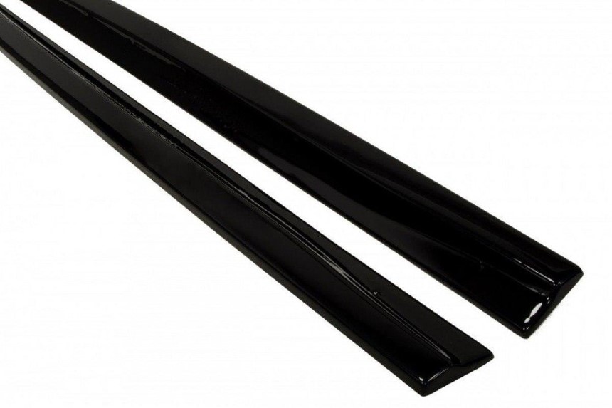 Zijskirts Renault Megane 3 RS Maxton Design glans zwart
