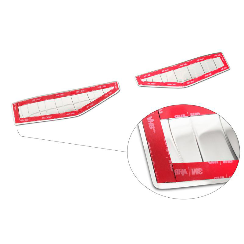 RVS Achterbumperprotector  Ford Mustang Mach-E 2020- 'Ribs' (2-Delig)