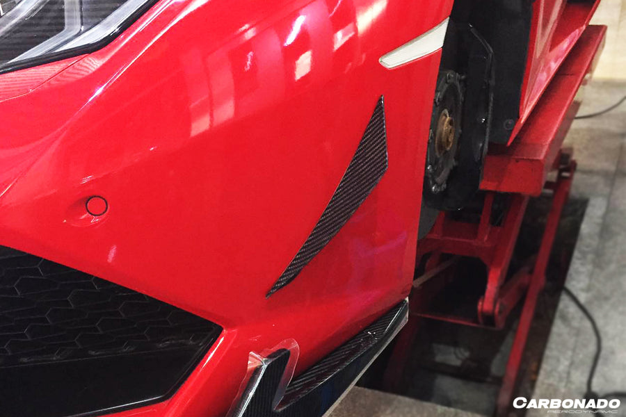 Lamborghini Huracan LP610 RZS Style Front Bumper Carbon Fiber Canards 2015-2020