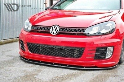 Voorspoiler VW Golf 6 GTI 35TH Glans Zwart