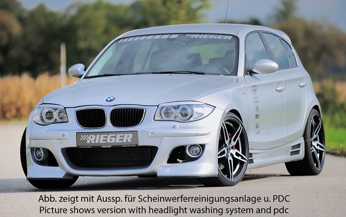 Spoilerzwaard voor Voorbumper BMW E87 Rieger