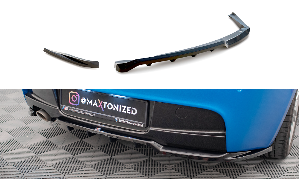 Diffuser BMW 1 Serie M Pakket E87 Maxton Glans Zwart