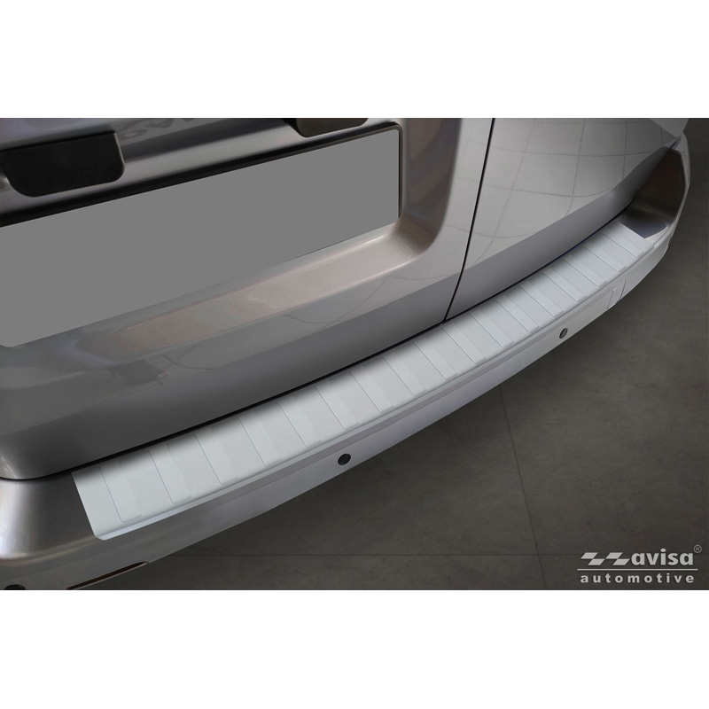 Avisa RVS gepoedercoate Achterbumperprotector  Citroën Jumpy & Spacetourer / Peugeot Expert & Traveller / Toyota Proace 2016- / Opel Vivaro & Zafira Life 2019- (L1) 'Soft Silver'