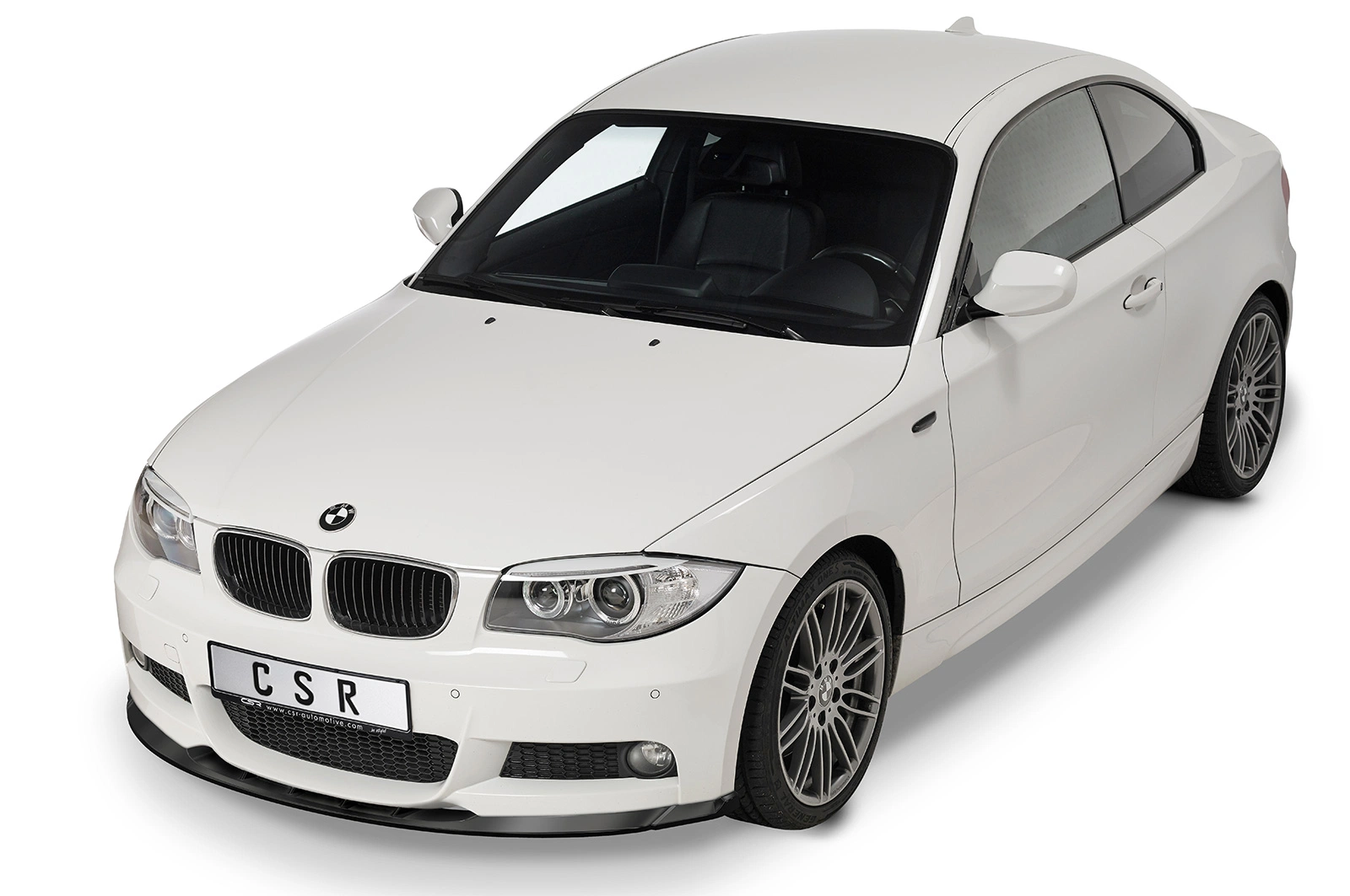 Voorspoiler BMW 1er E82 / E88 M-Paket 10/2007–10/2013 (Facelift, LCI) – CSR Automotive – Glans Zwart