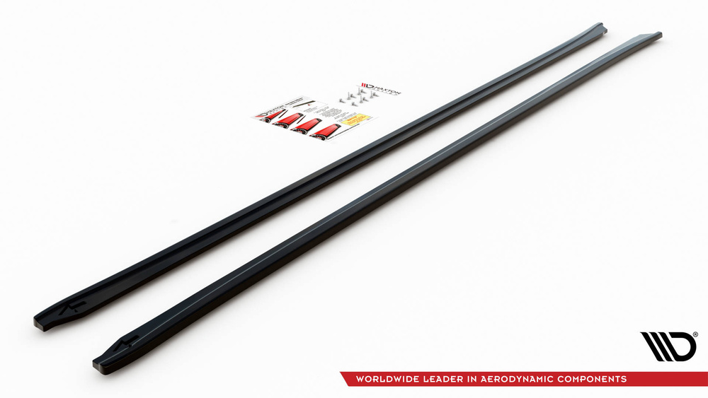 Zijskirts BMW 5-Serie G30 Maxton Glans Zwart