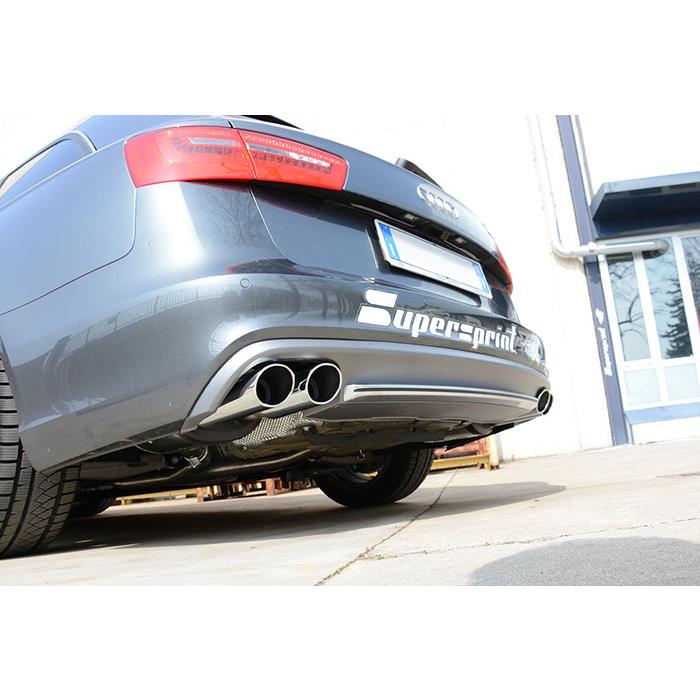 AUDI A6 C7 4G (Sedan + Avant) QUATTRO 2.8 FSI V6 (204 Hp) 2011 -> 2014 ("Cat.- Back" system) Rear pi