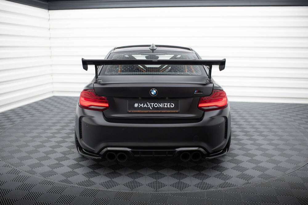 Carbon Spoiler Met Externe Brackets Uprights BMW M2 F87