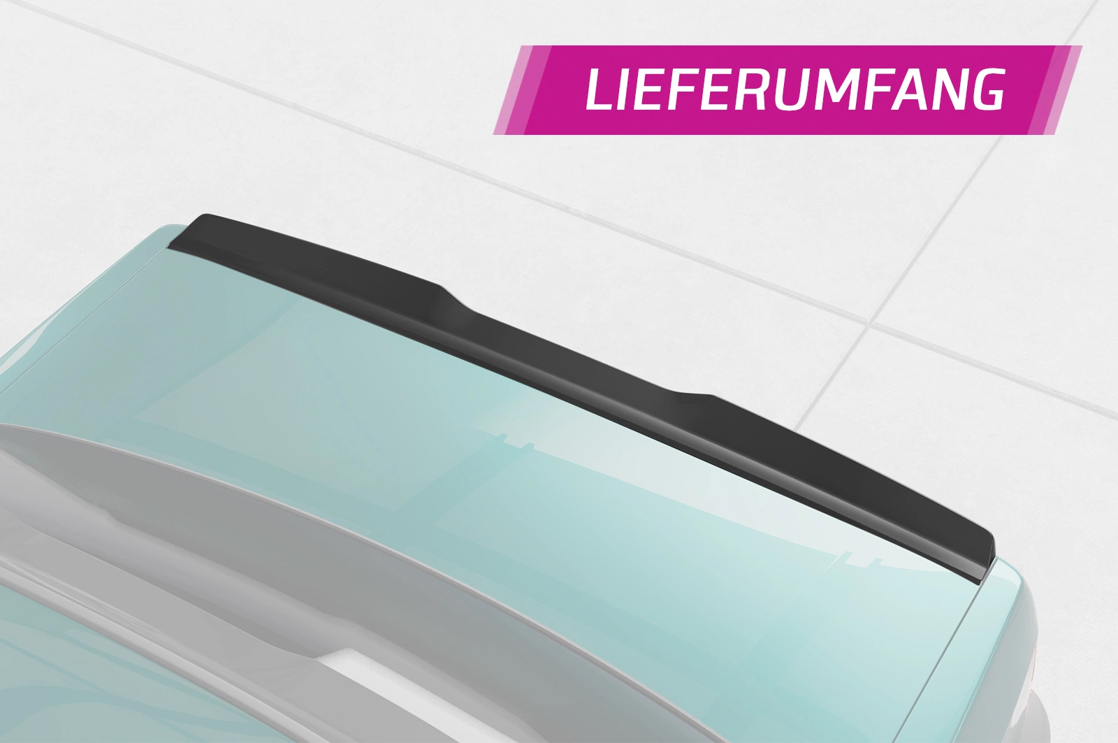 Achterspoiler BMW 3er E30 Coupe glans zwart