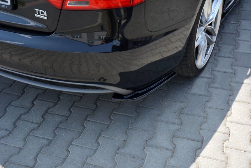 Achterzij Spoilers Audi A5 S-Line 8T FL Sportback Glanzend Zwart