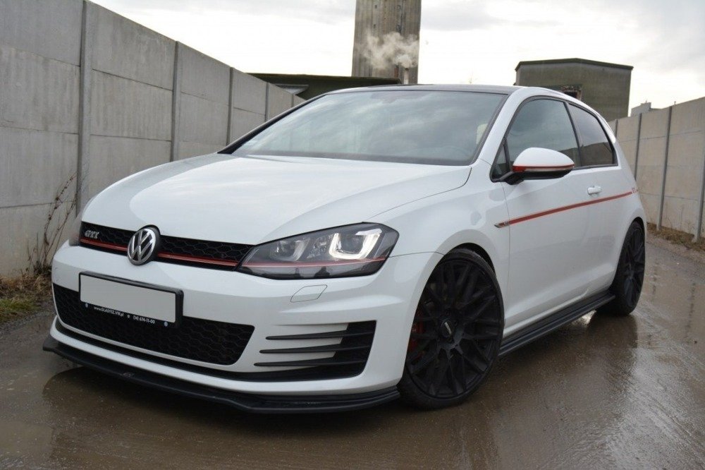 Zijskirts VW Golf 7 GTI / Facelift Glans Zwart