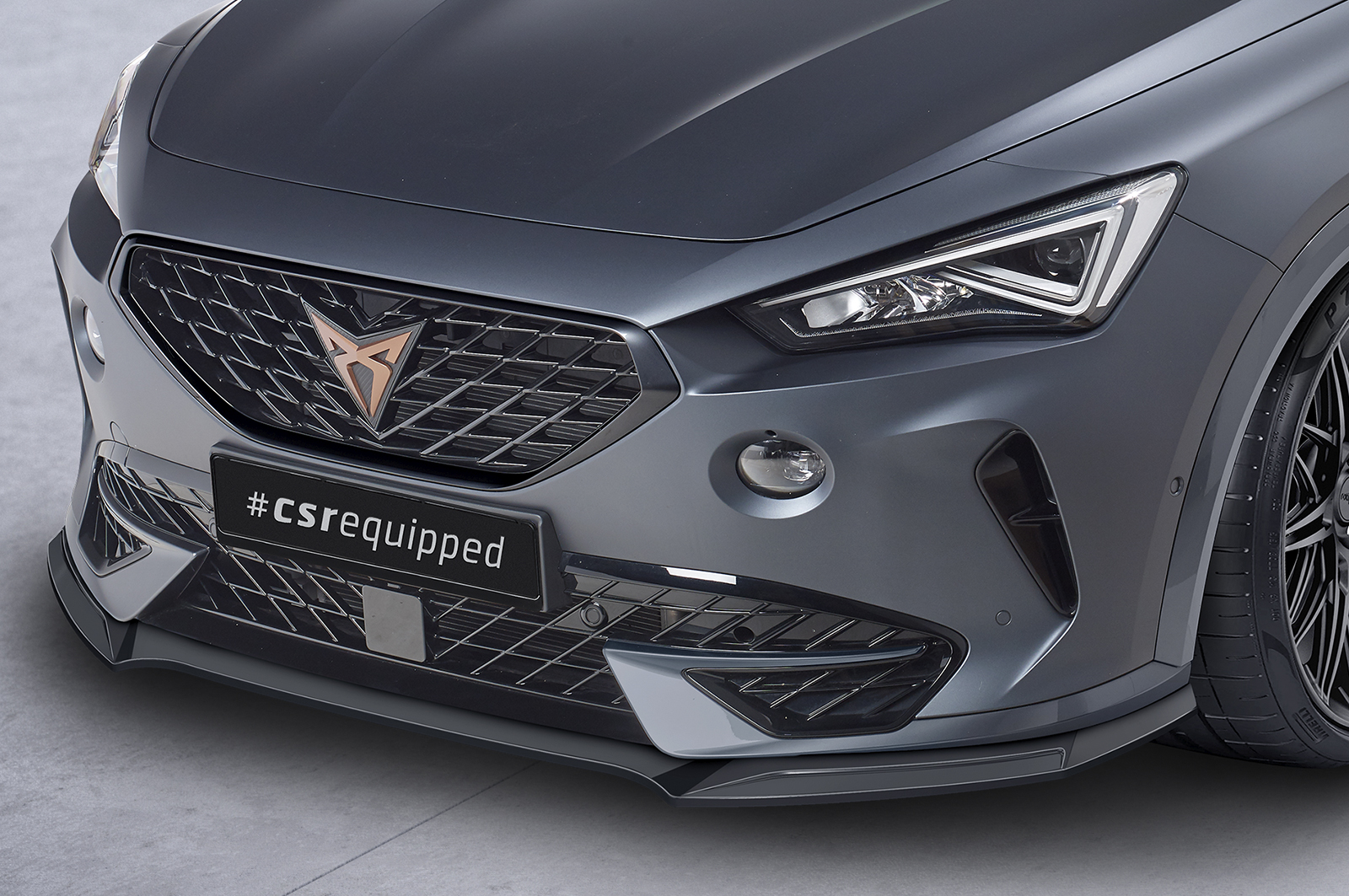 Voorspoiler Cupra formentor CSR Glans Zwart