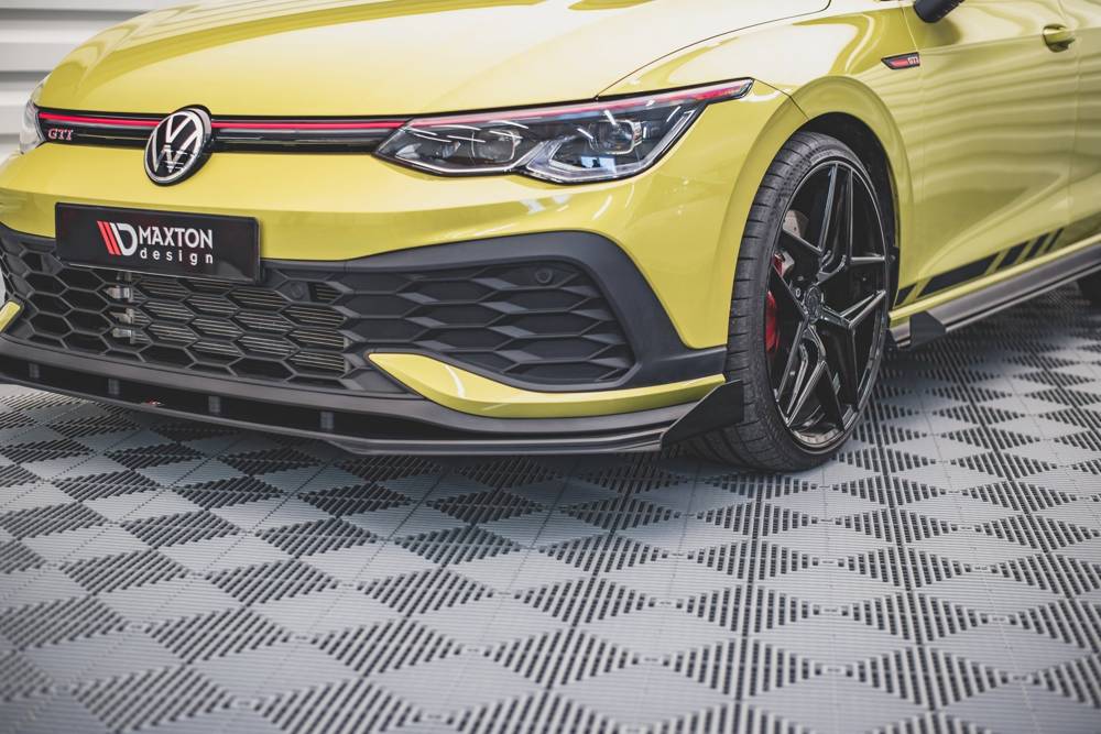 Canards Volkswagen Golf 8 GTI Clubsport Maxton Glans Zwart
