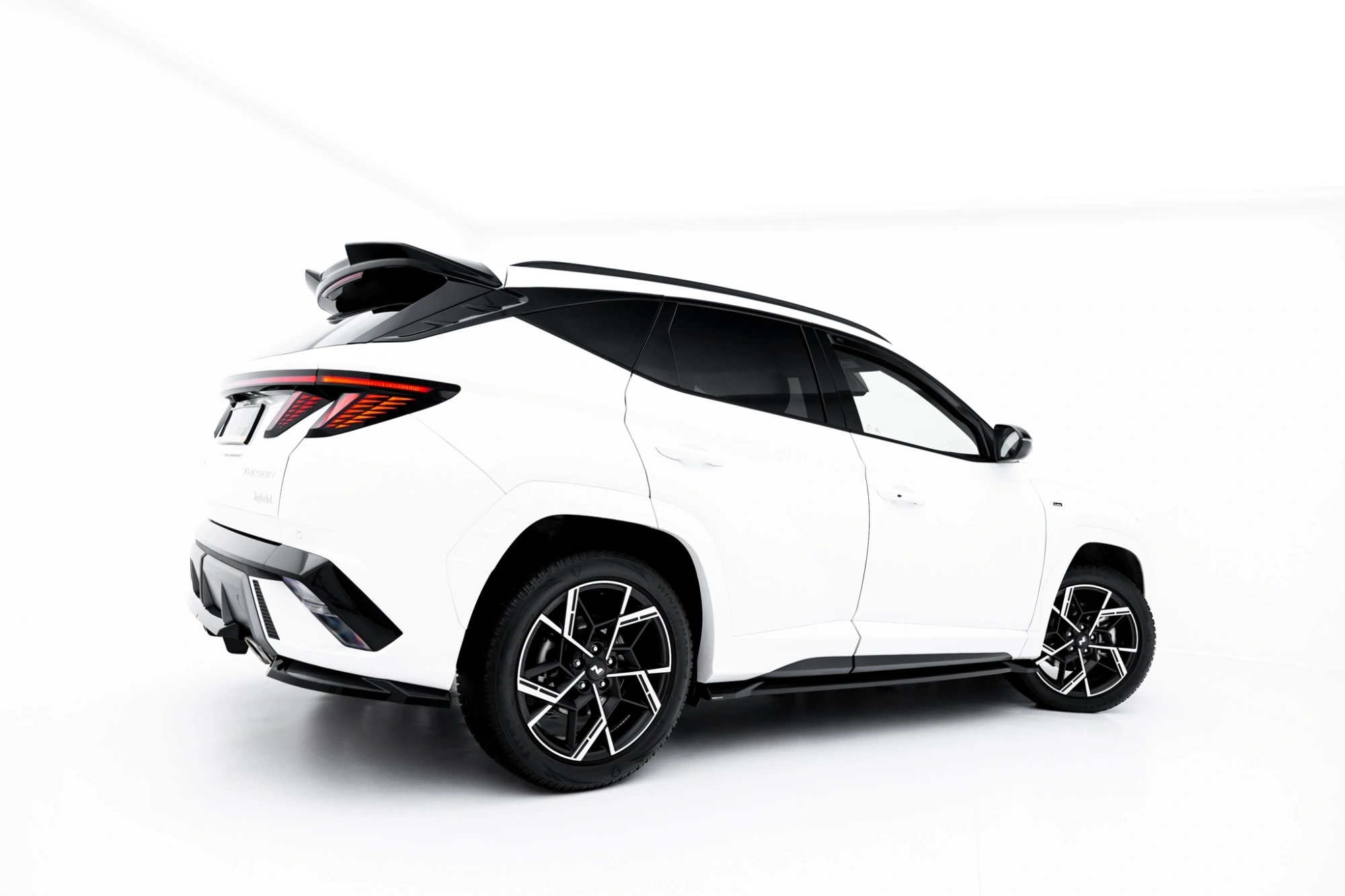 Diffusor Hyundai Tucson N-Line Mk4 Facelift Glans Zwart Maxton