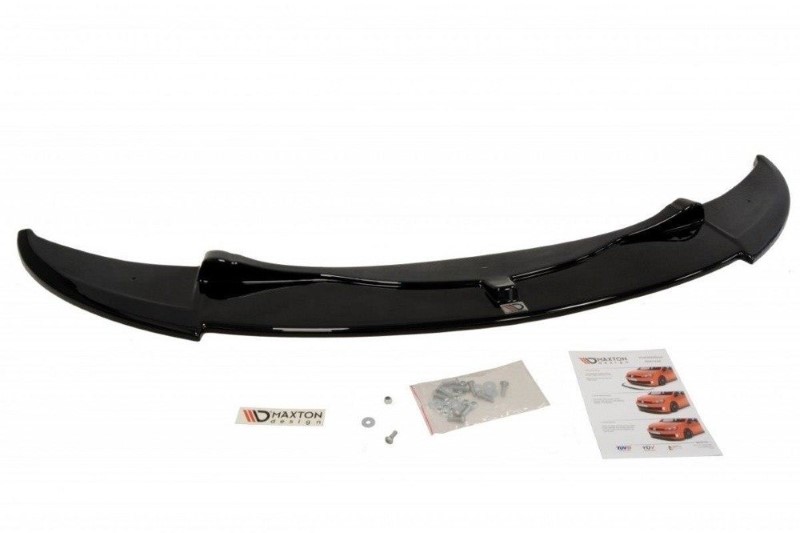Voorspoiler BMW M3 E92 / E93 (Preface Model past op M Performance splitters) Glanzend Zwart