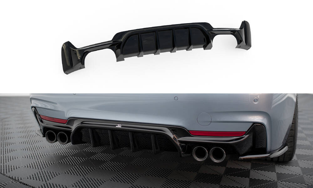 Achter Diffuser BMW 4 Coupe / Gran Coupe / Cabrio M-pack F32 / F36 / F33