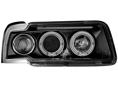 Audi 80 Faros con Angel Eyes rings
