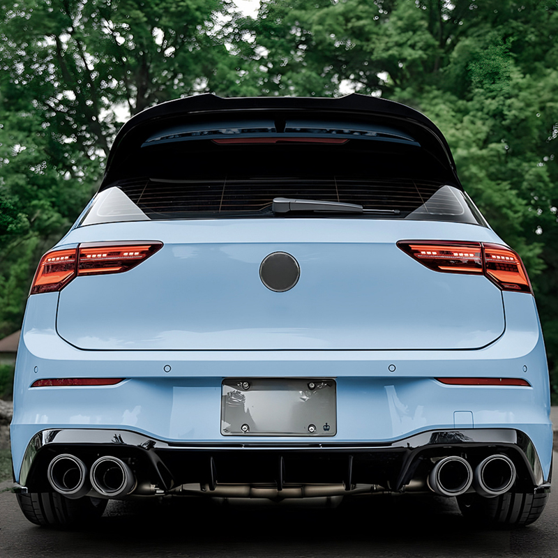Dakspoiler (Spoiler Cap)  Volkswagen Golf VIII HB 3/5-deurs Clubsport/GTi R 2020- (ABS Glanzend zwart)