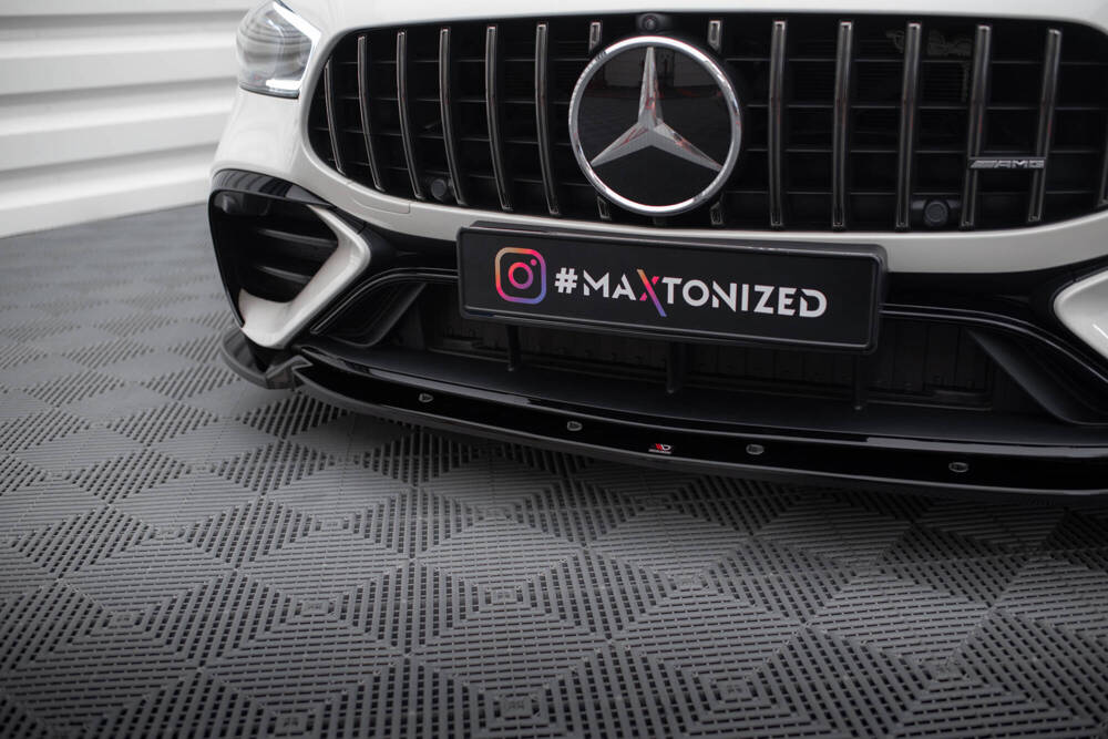 Voorspoiler V.2 Mercedes AMG GT43 Maxton Glans Zwart