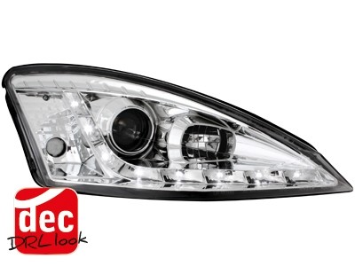 Faros Ford Focus 98-01 Los ojos del Diablo Dayline cromo