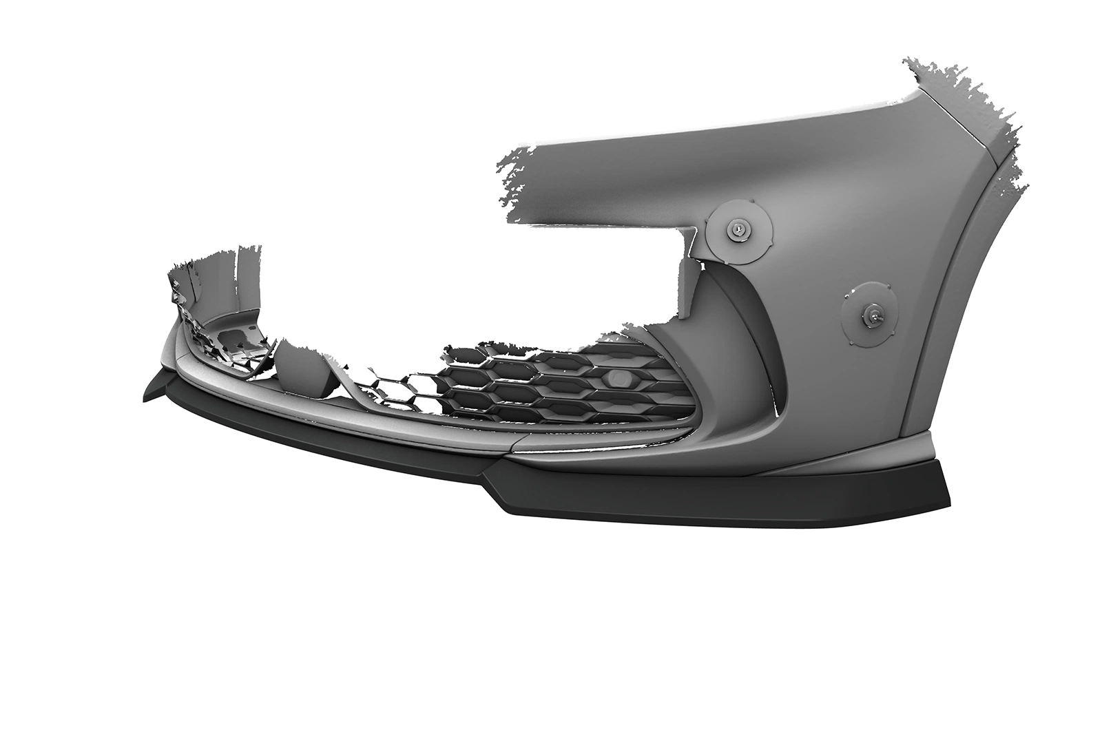 Voorspoiler Alfa Romeo Tonale glans zwart