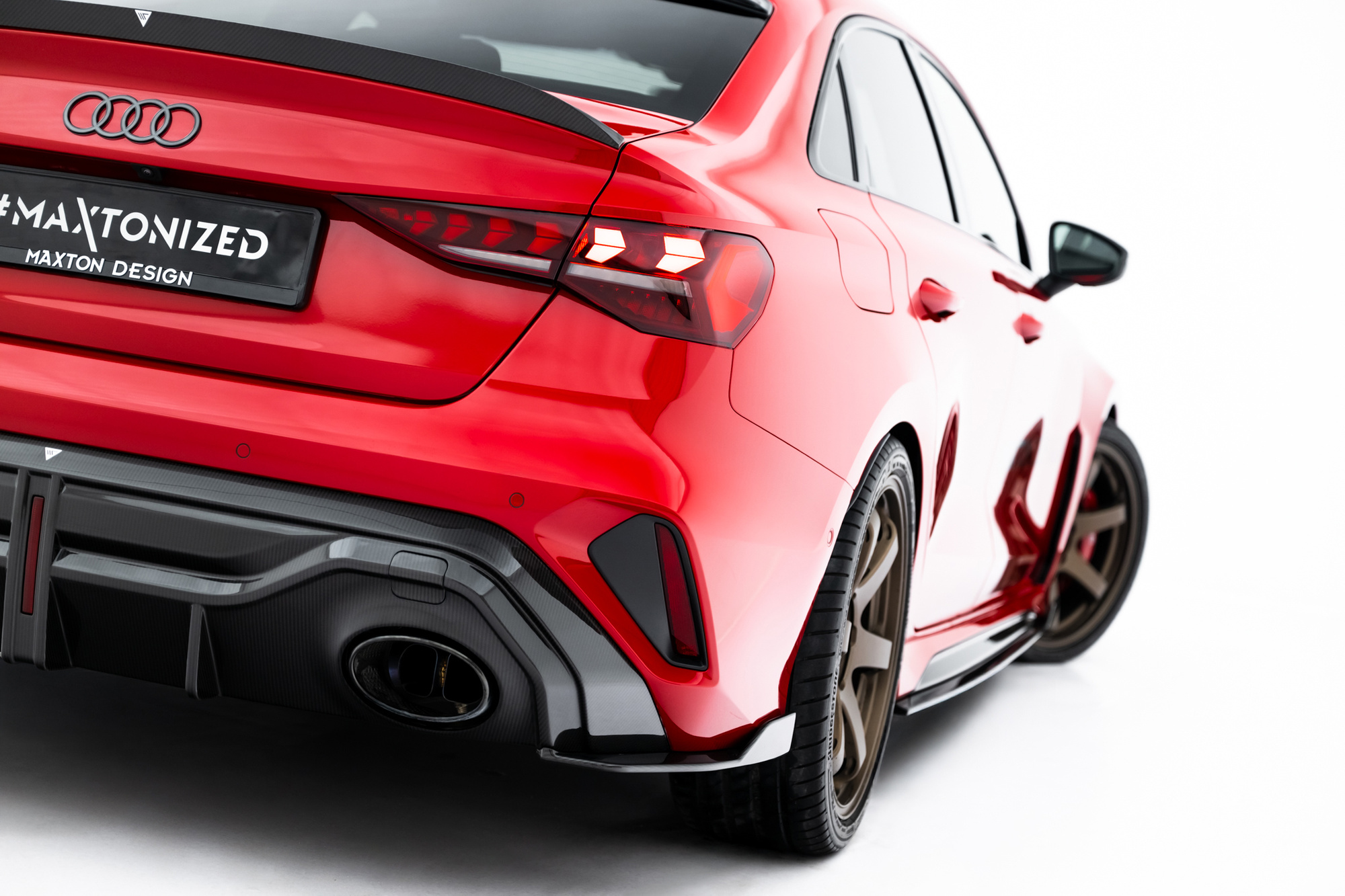 Achterdiffuser Audi RS3 Sedan 8Y Facelift Prepreg Carbon Fiber Maxton Design