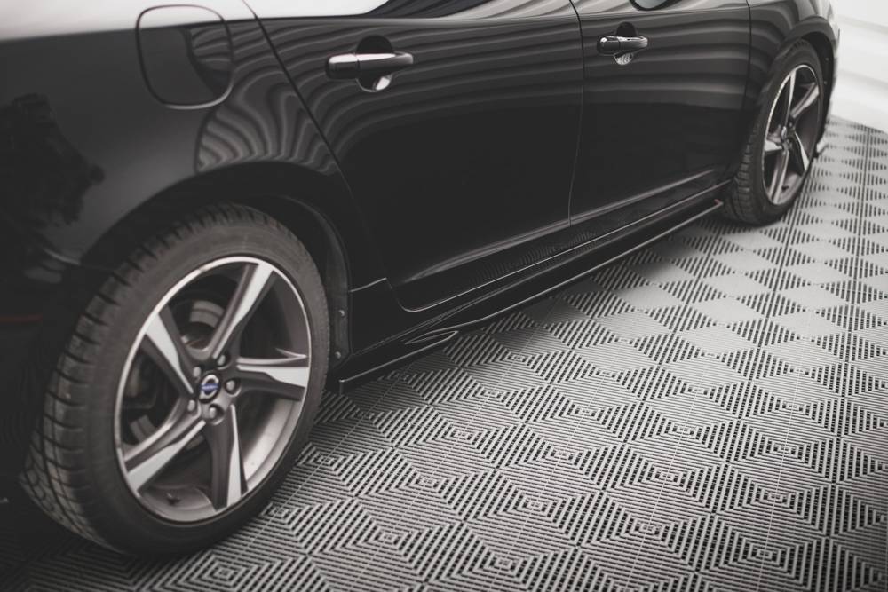 Zijskirts Volvo S60 R-Design Maxton Glans Zwart