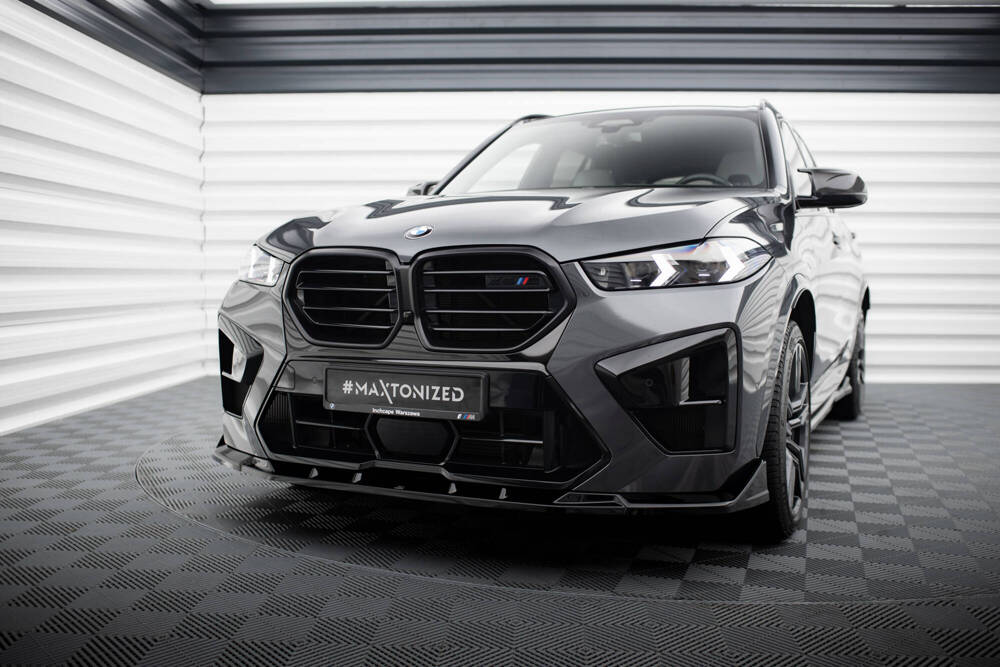 Voorspoiler BMW X5M F95 Facelift Maxton Glans Zwart V.2