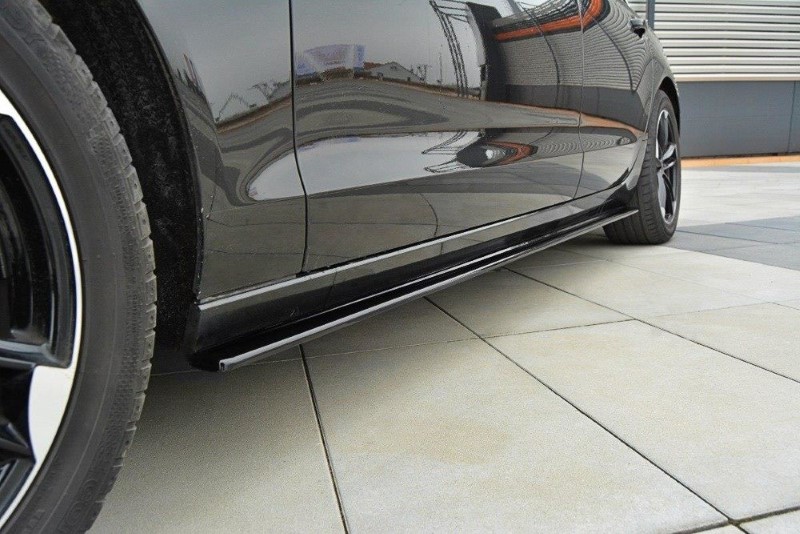 ZijSkirts Diffusers Audi A6 C7 Glanzend Zwart