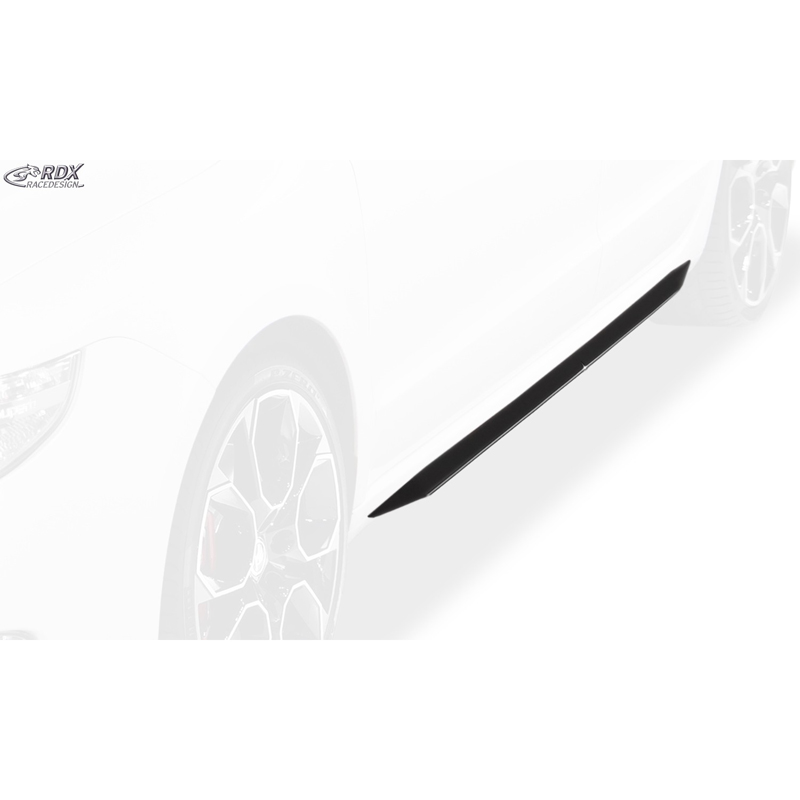 Sideskirts 'Slim'  Skoda Superb II (3T) 2008-2015 (ABS zwart glanzend)