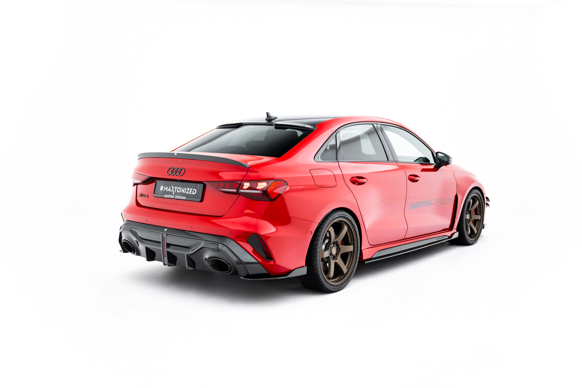 Prepreg Carbon Fiber Tailgate Spoiler V.2 Audi RS3 / S3 / A3 S-Line / A3 Sedan 8Y – Maxton Design