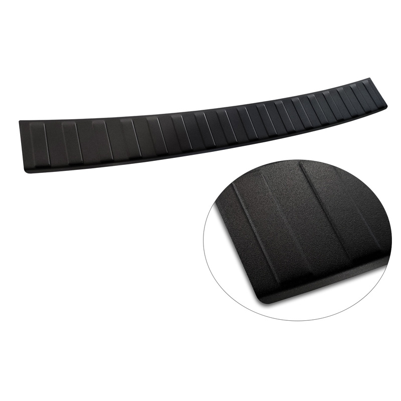 Matzwart RVS Achterbumperprotector  Volkswagen Passat 3G Variant 2014-2023 'Ribs'