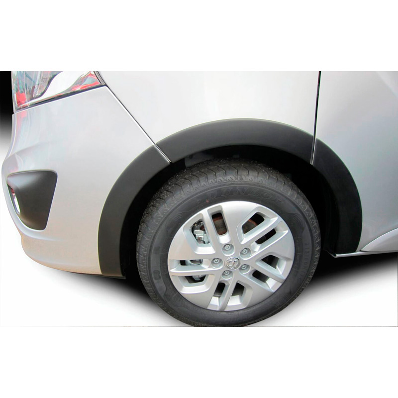 RGM Spatbordverbreders  Opel Vivaro 2014-2019 Lange wielbasis - Zwart