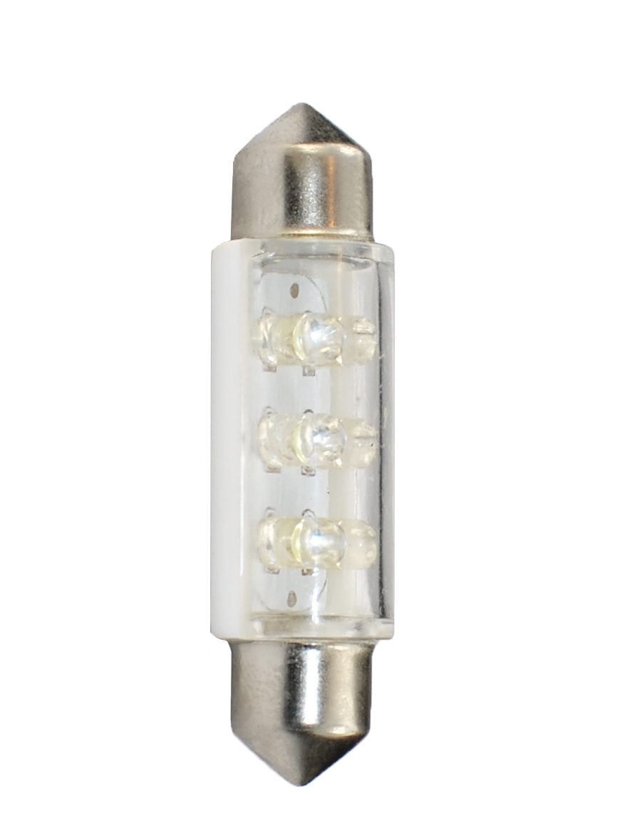 M-tech L046 41mm C5W/s8.5V 12v/24v 6x 3mm LED Wit