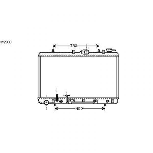 Radiator S COUPE 92-96 335x602 1.5I-12V+TURBO +/-AC