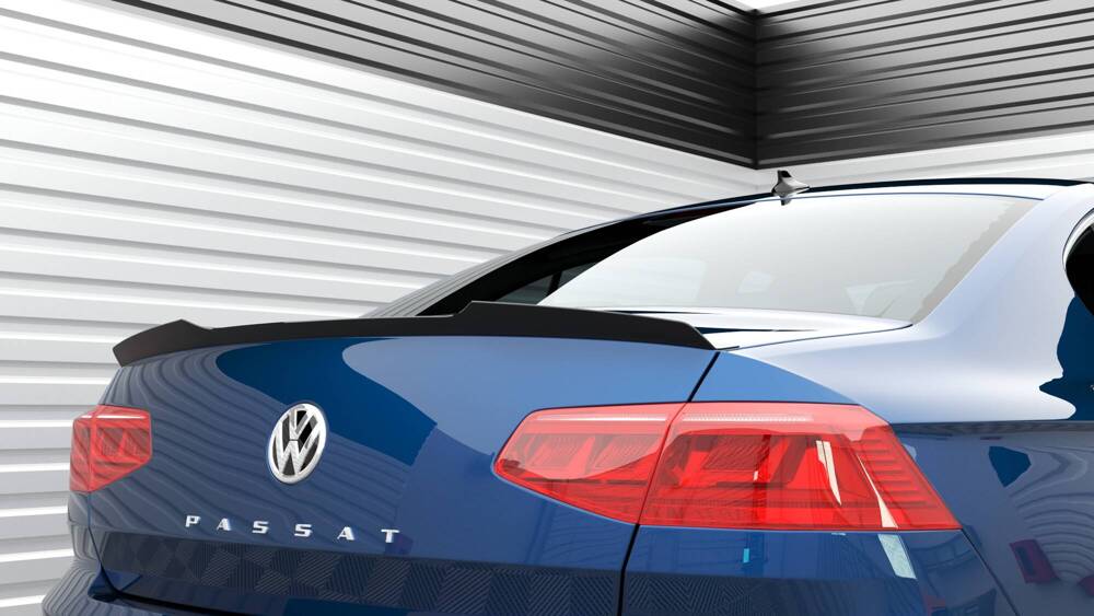 Spoiler Volkswagen Passat Sedan R-Line B8 Glans Zwart Maxton