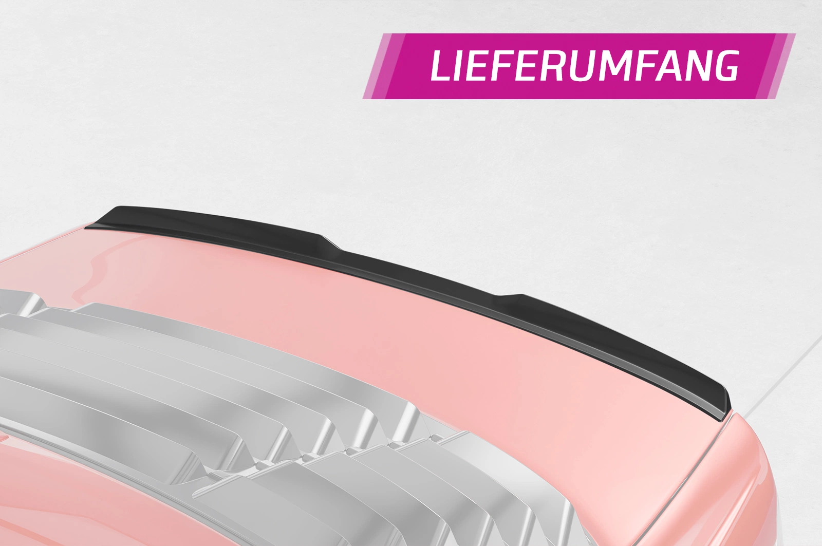 Achterspoiler BMW 3er E46 Coupe / Cabrio glans zwart
