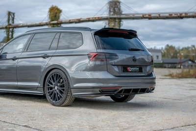 Diffuser VW Passat R-Line B8 Glans Zwart
