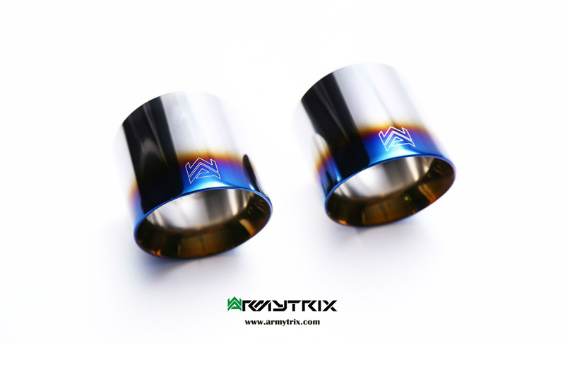 Armytrix Porsche 718 Boxster / S (2016-) Dual Blue Coated Tips (