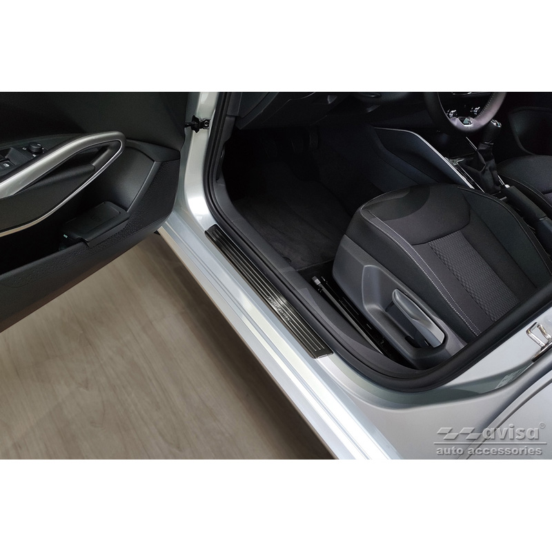 Zwart RVS Instaplijsten  Skoda Fabia IV Hatchback 2021- 'Special Edition' - 4-delig
