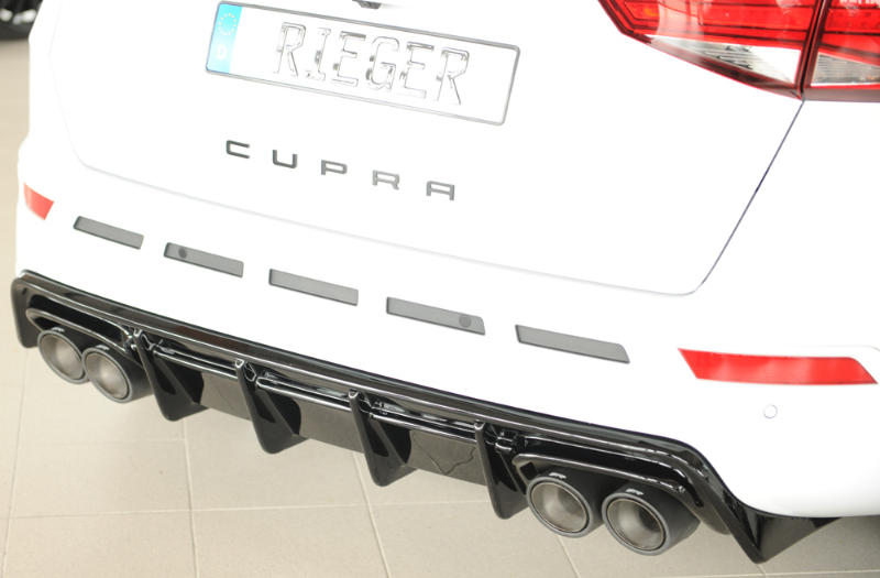 Diffusor Seat Ateca 5FP Cupra Rieger Glans Zwart