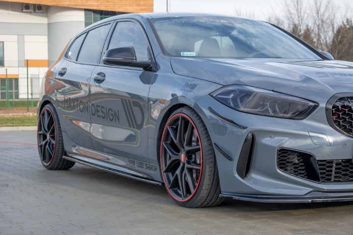 Zijskirts BMW 1 Serie F40 M-Pack/ M135i Glans Zwart V1