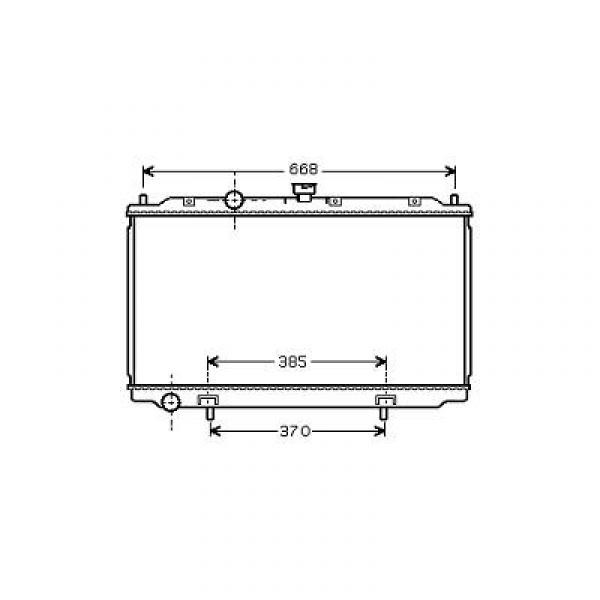 Radiator PRIMERA 02->> 360x690x16 2.0I. +/-AC