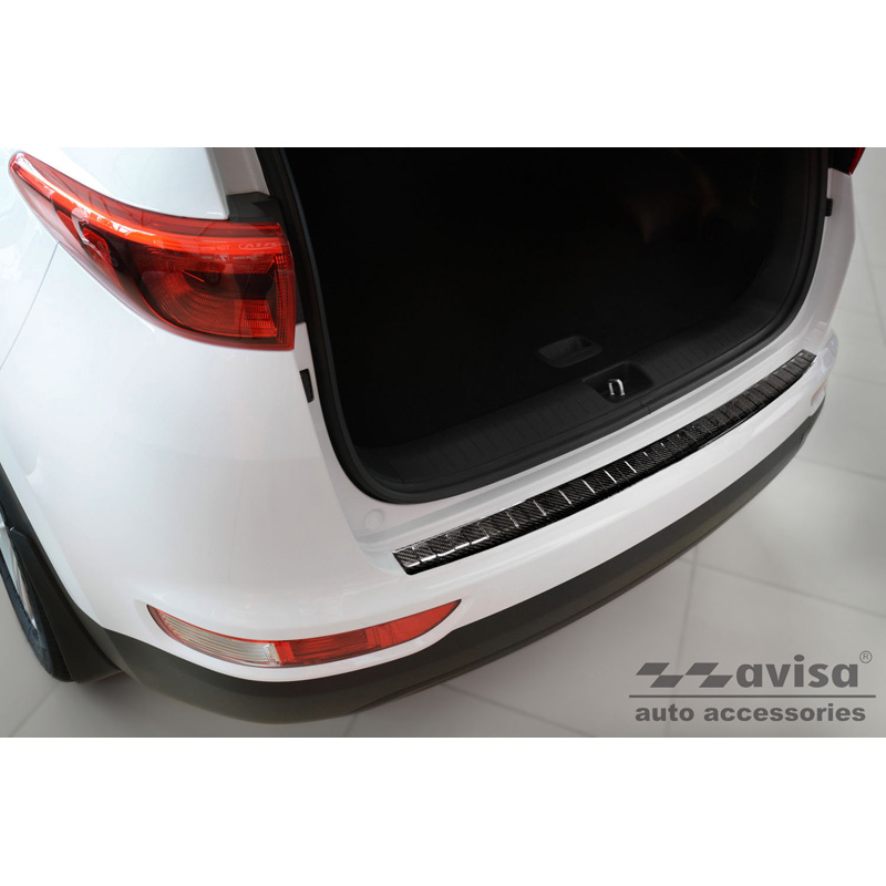 Echt 3D Carbon Achterbumperprotector  Kia Sportage IV Facelift 2018-2021 'Ribs'
