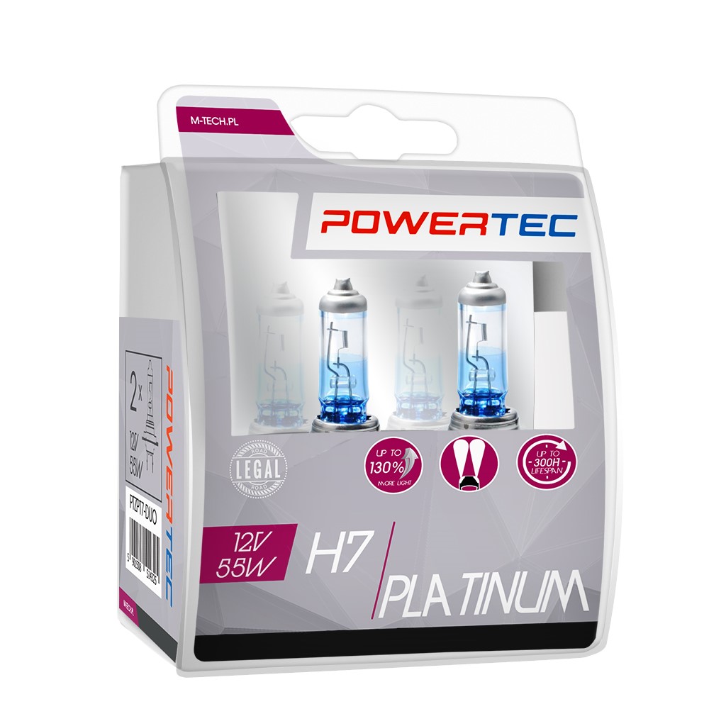 M-tech Powertec Platinum +130% H7 12V DUO