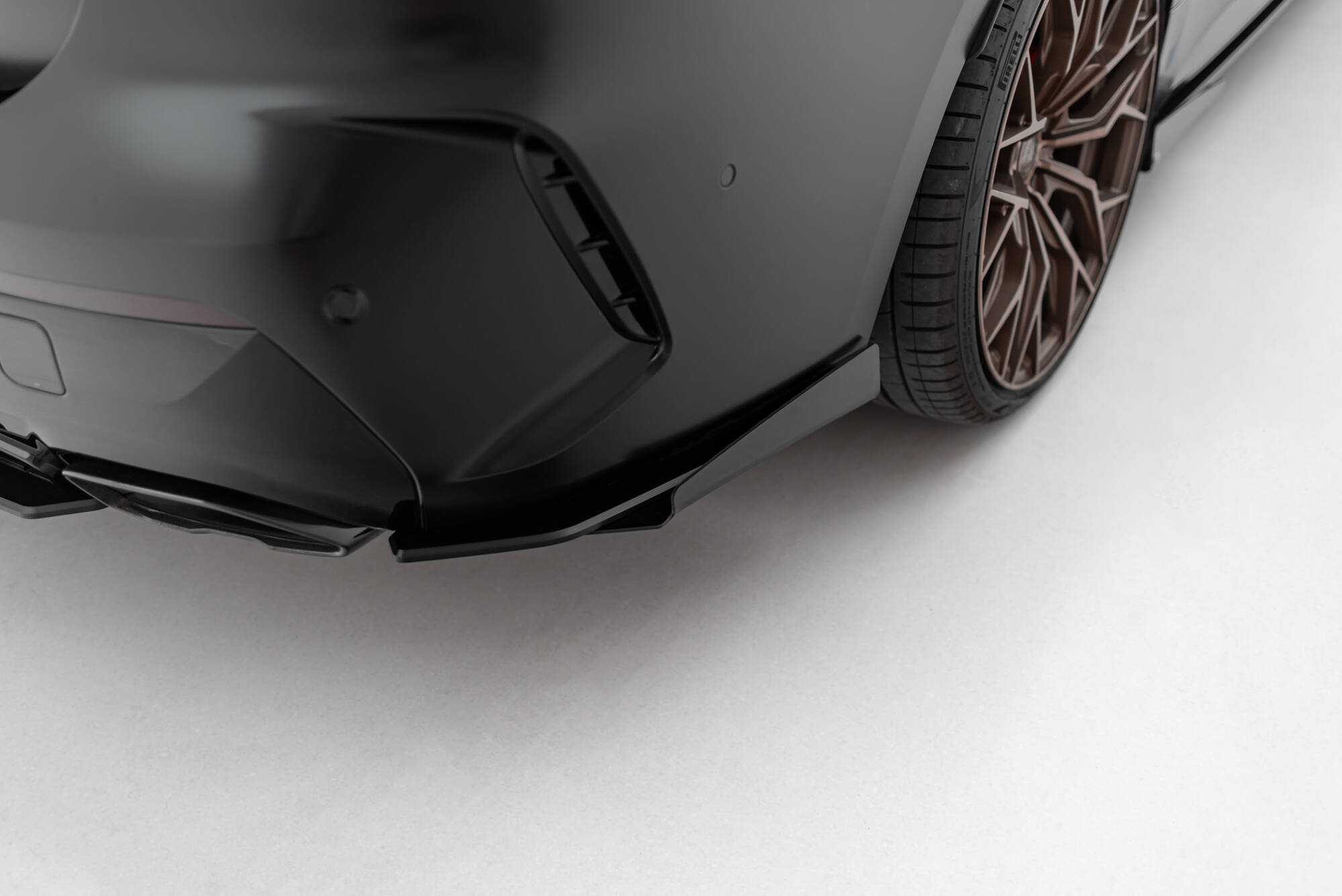 Street Pro Achterzij spoilers + Flaps BMW M440i G22 / G23 Maxton Glanzend zwart