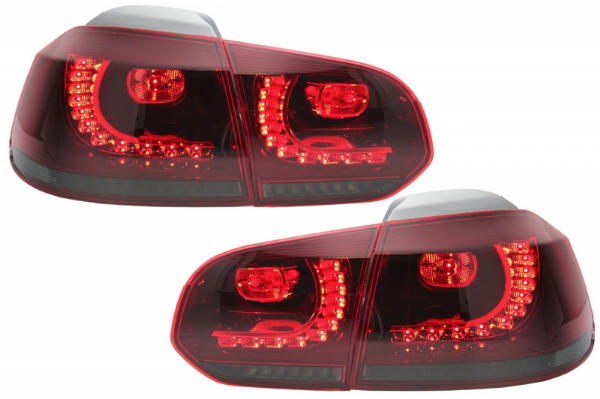 Taillights led VW Golf VI 10/08- R-look red/Smoke